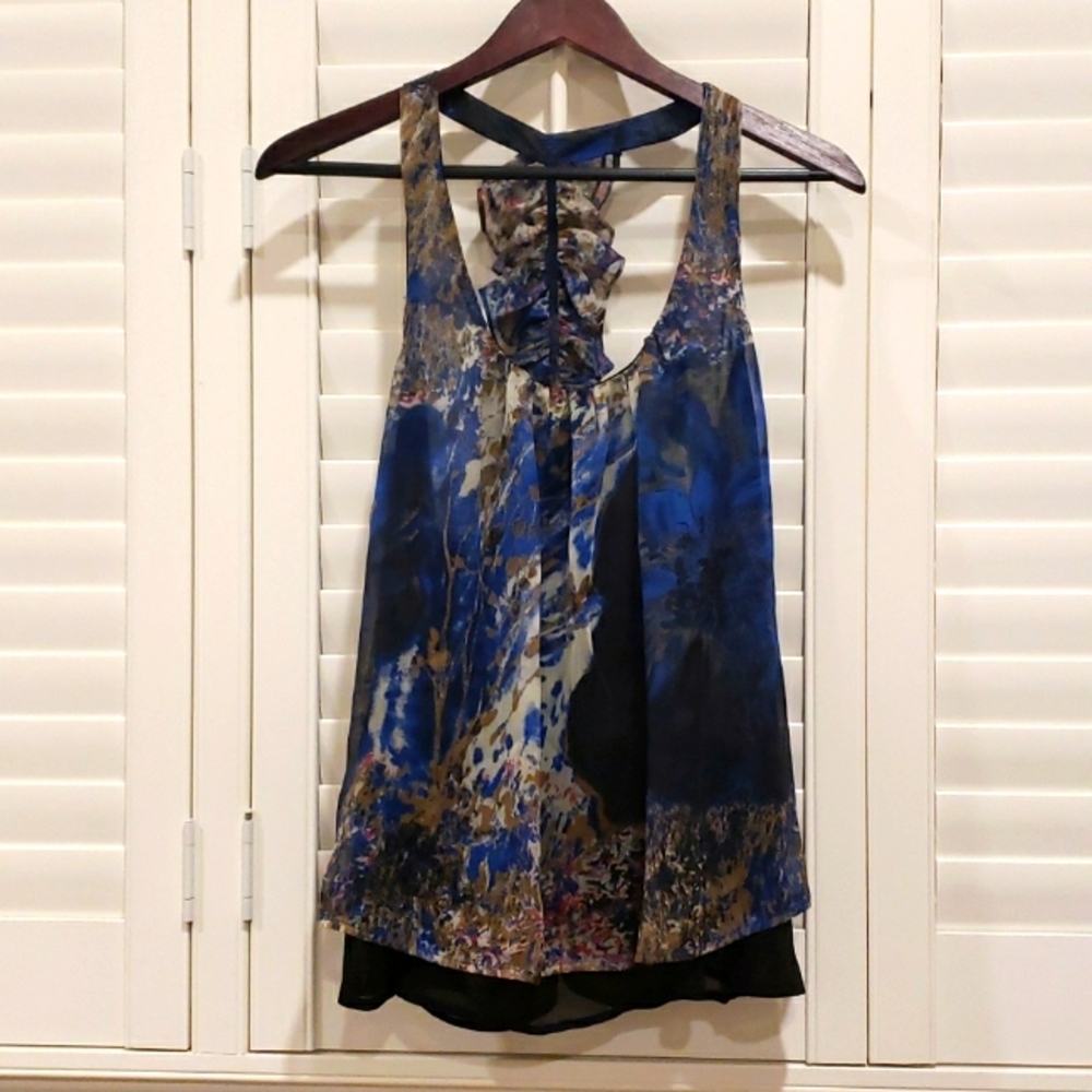 Pure Sugar Size Medium Ruffled Back Tank